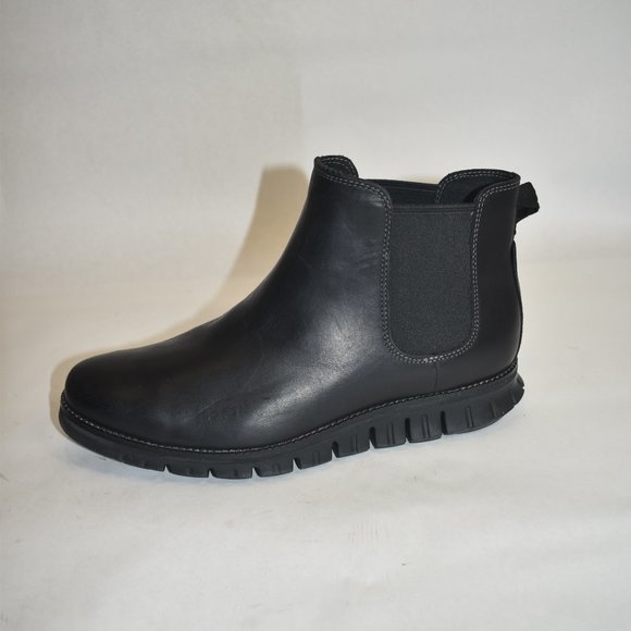 Cole Haan Men's ZERØGRAND Waterproof Leather Chelsea Boots Black Size 8 M - Picture 5 of 10